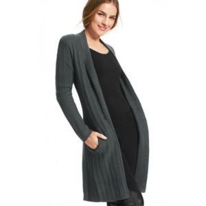 CAbi Stay Cozy Cardigan Sweater Grey